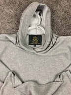 STS Ranchwear Mens Hoodie Heather Grey Waffle Knit Pullover Western Sz XL