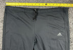 Adidas Vintage Womens Track Pants Black Yoga Flare Seam AF5001 3 Stripe  Medium
