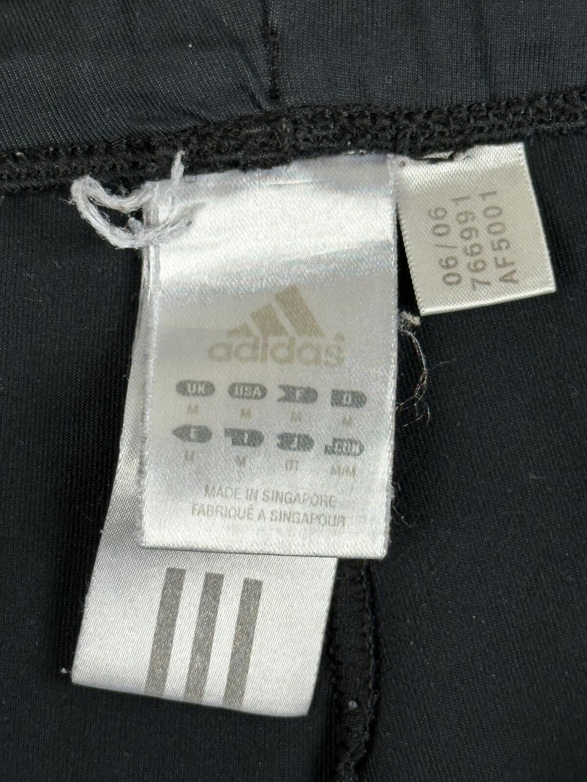 Adidas Vintage Womens Track Pants Black Yoga Flare Seam AF5001 3 Stripe  Medium