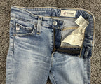 AG Adriano Goldschmied The Farrah Skinny Ankle Jeans Women Blue High Rise Sz 24R