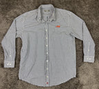 Southern Collegiate Auburn Tigers Gingham Shirt Men's Pima Cotton Blend Sz 2XL