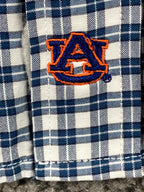 Southern Collegiate Auburn Tigers Gingham Shirt Men's Pima Cotton Blend Sz 2XL