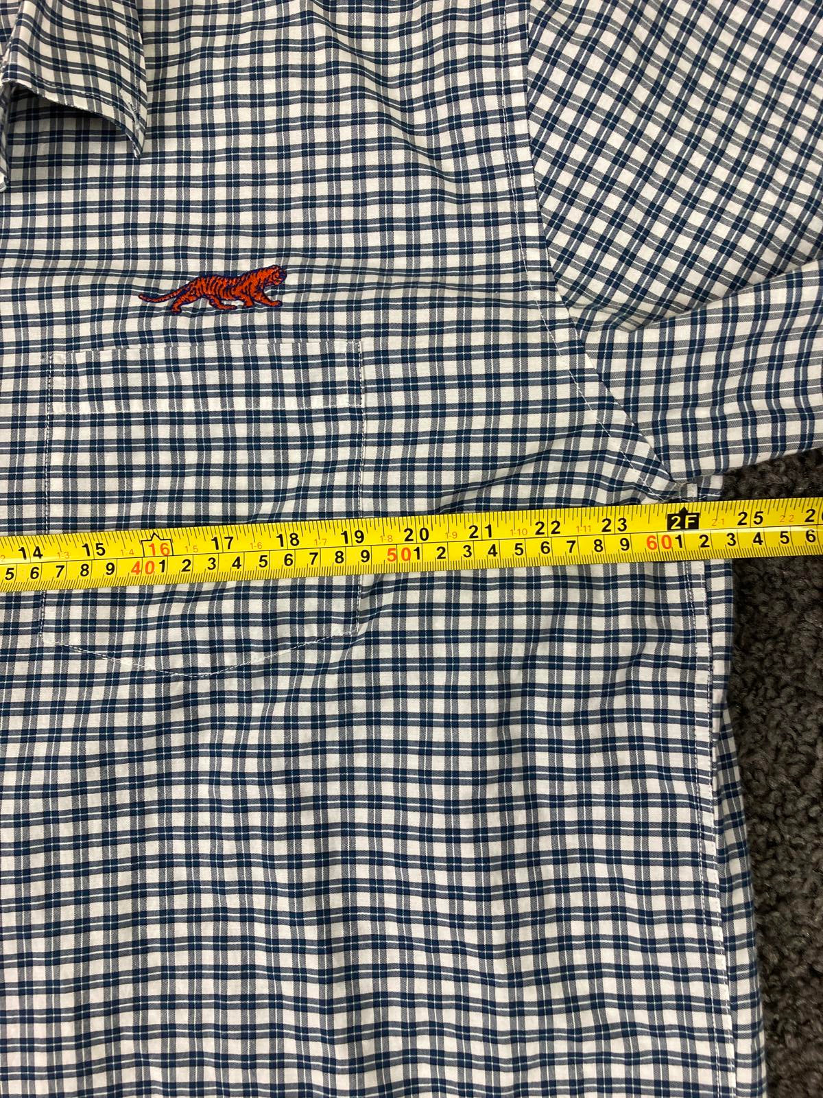 Southern Collegiate Auburn Tigers Gingham Shirt Men's Pima Cotton Blend Sz 2XL