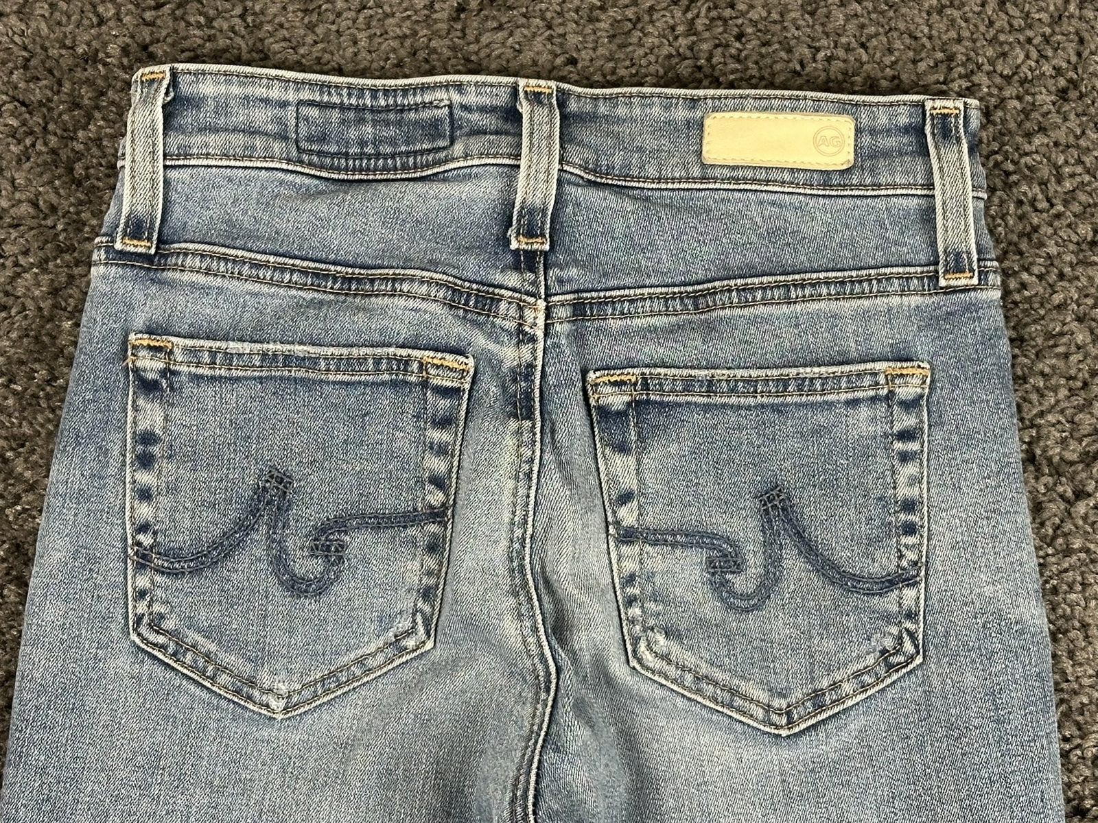 AG Adriano Goldschmied The Farrah Skinny Ankle Jeans Women Blue High Rise Sz 24R