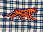 Southern Collegiate Auburn Tigers Gingham Shirt Men's Pima Cotton Blend Sz 2XL