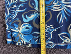 Columbia PFG Trollers Best Fishing Shirt Mens Blue Marlin Tropical S/S  XL