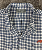 Southern Collegiate Auburn Tigers Gingham Shirt Men's Pima Cotton Blend Sz 2XL