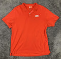 The Nike Polo Shirt Mens Orange Sport Oregon Dri-FIT Golf Size Large
