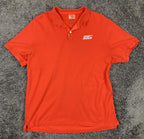 The Nike Polo Shirt Mens Orange Sport Oregon Dri-FIT Golf Size Large