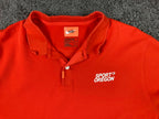 The Nike Polo Shirt Mens Orange Sport Oregon Dri-FIT Golf Size Large