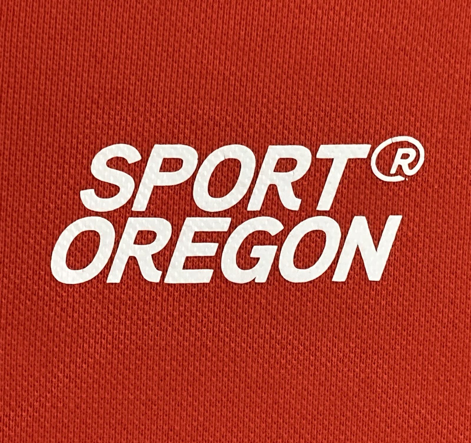 The Nike Polo Shirt Mens Orange Sport Oregon Dri-FIT Golf Size Large