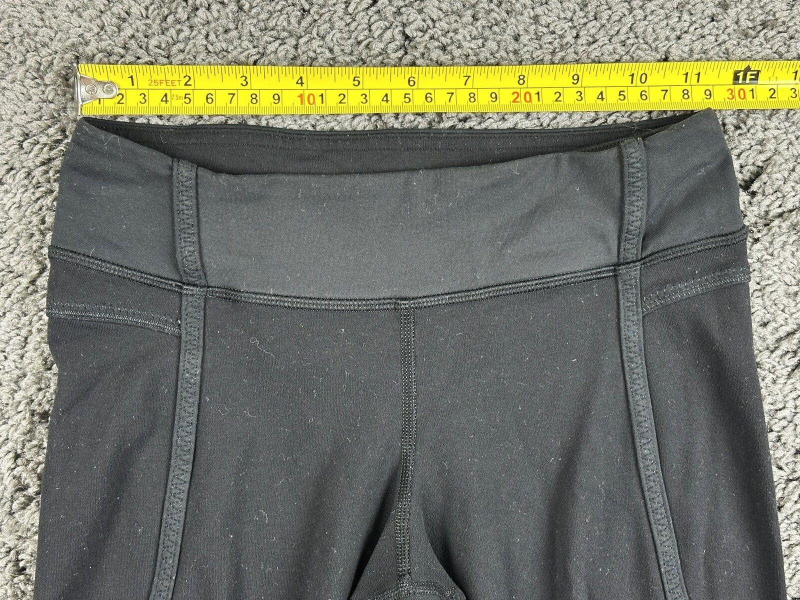 Lululemon Black Tall Leggings Athletic Yoga Pants 34 Inseam High Rise Size 2