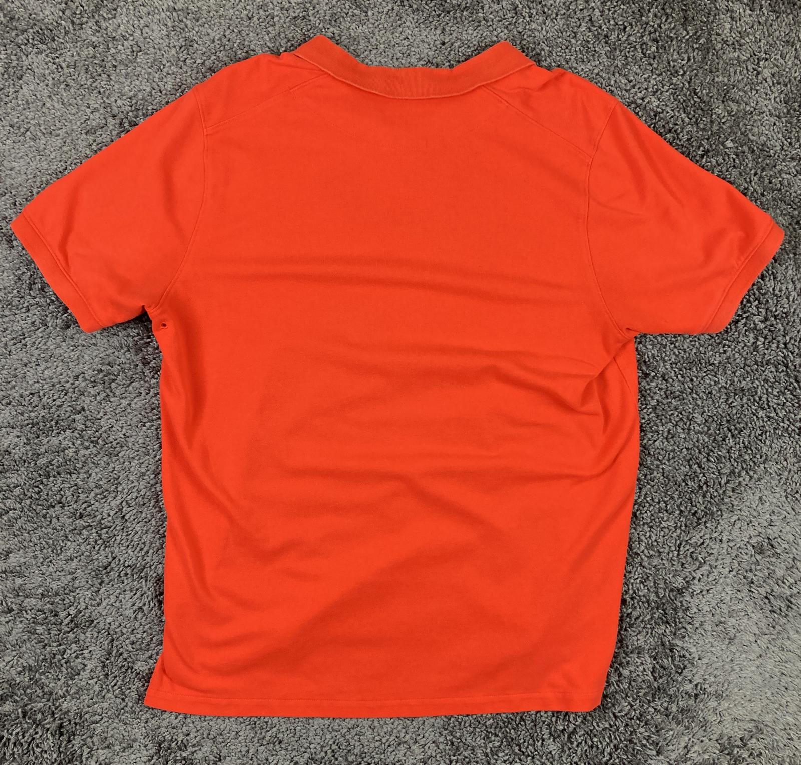 The Nike Polo Shirt Mens Orange Sport Oregon Dri-FIT Golf Size Large