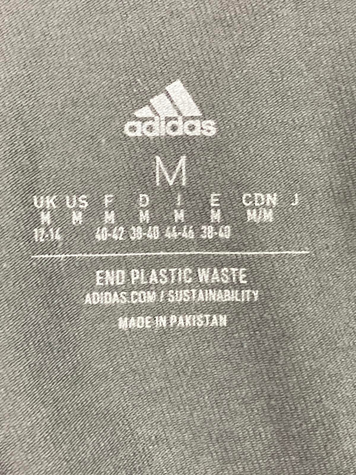 Adidas Women's Essentials 3-Stripe 7/8 Cotton Tights Gray High Rise Size M