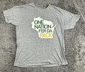 American Apparel Green Bay Packers One Nation Fer Da Pack Tri Blend Shirt Sz XL