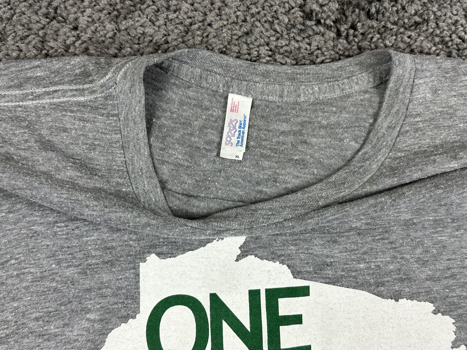 American Apparel Green Bay Packers One Nation Fer Da Pack Tri Blend Shirt Sz XL