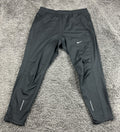 Nike Mens Therma Dri-Fit Fleece Running Pants Thermal Joggers Black Zip Cuffs XL