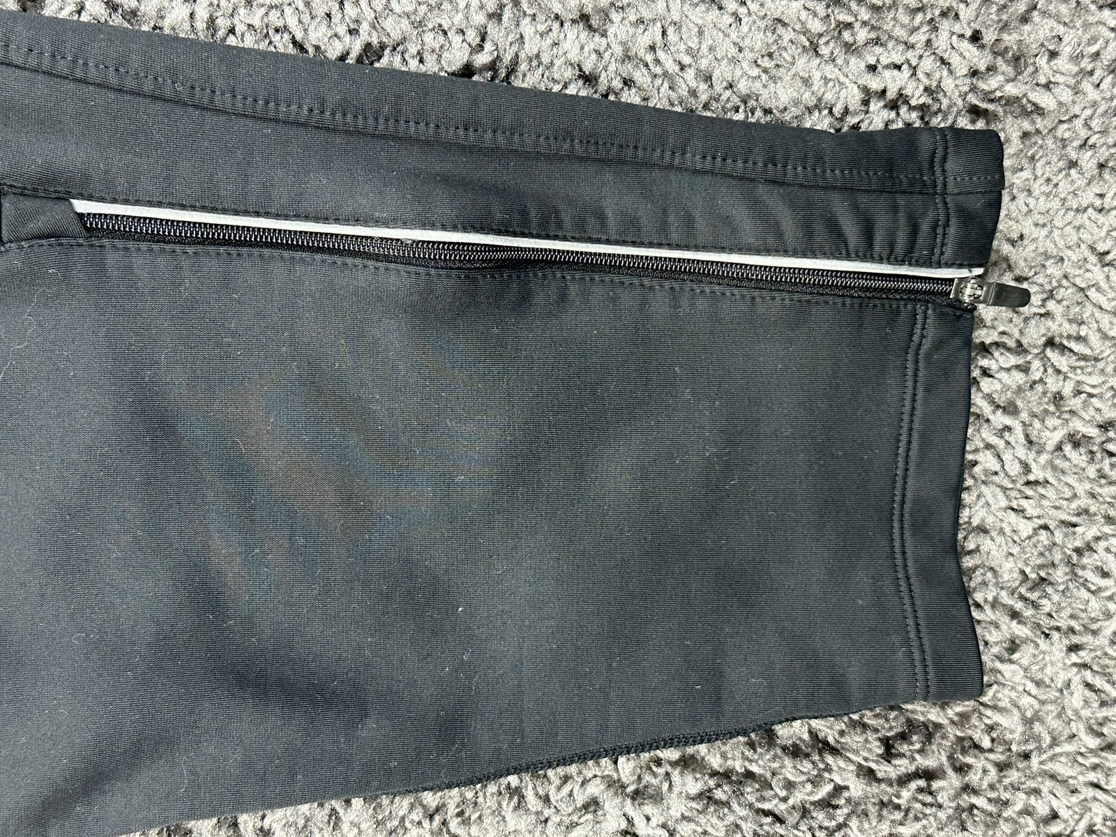 Nike Mens Therma Dri-Fit Fleece Running Pants Thermal Joggers Black Zip Cuffs XL