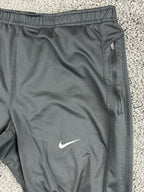 Nike Mens Therma Dri-Fit Fleece Running Pants Thermal Joggers Black Zip Cuffs XL