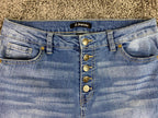 d.jeans Women’s Button Fly Skinny Jeans Size 10 Blue Stretch Denim