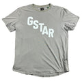 G-Star Raw T-Shirt Mens Gray Logo Graphic Short Sleeve Sustainable Cotton Sz L