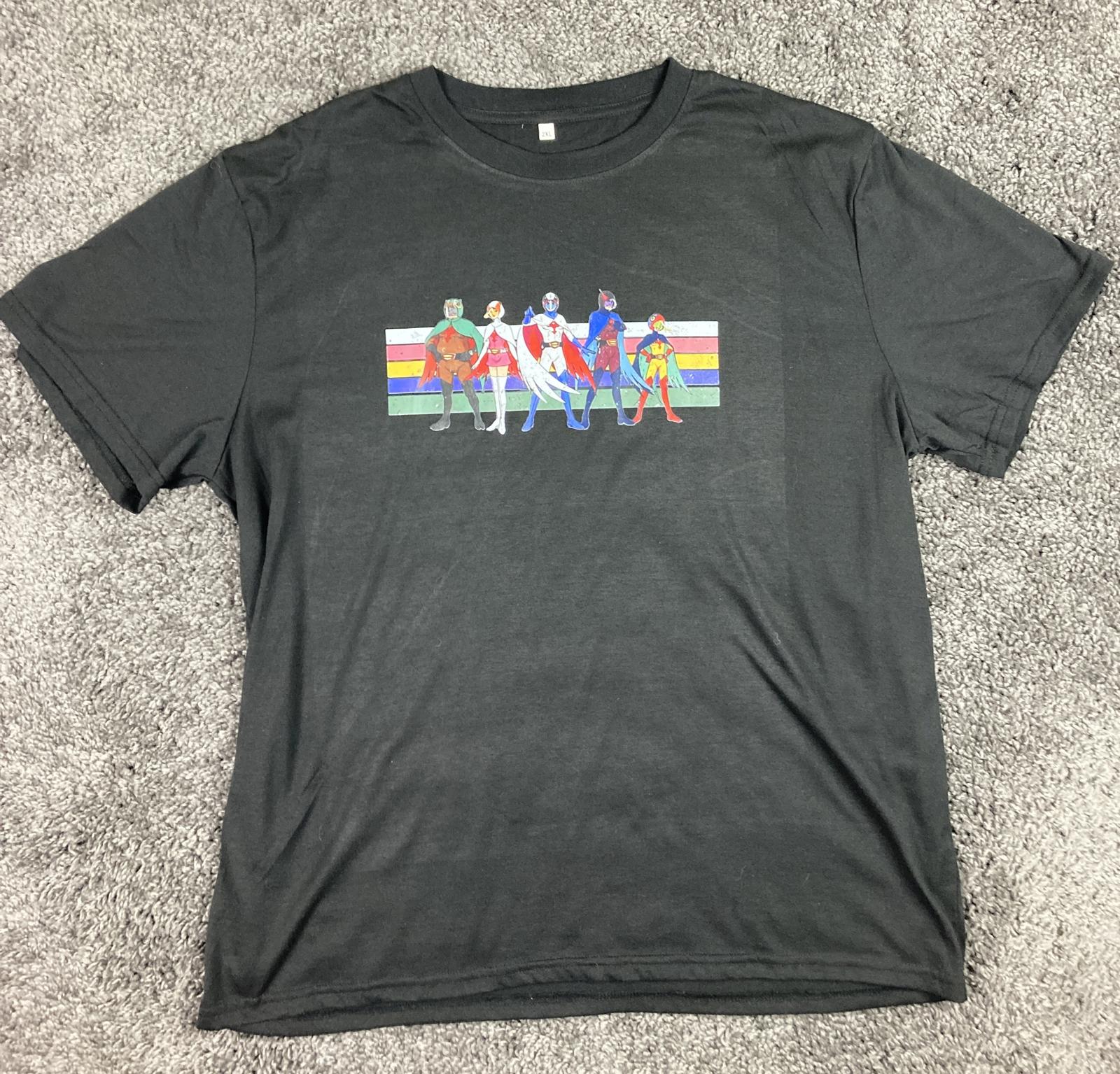 Gatchaman Battle of the Planets G Force Graphic T Shirt 2XL Retro Anime NWOT #2