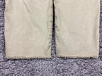 NYDJ Marilyn Straight Ankle Patchwork Chino Pants Womens Olive Khaki Raw Hem 8