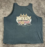 Hawaiian Woody Tank Top Mens Black Kona North Shore Fruit of the Loom Sz 3XL