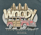 Hawaiian Woody Tank Top Mens Black Kona North Shore Fruit of the Loom Sz 3XL