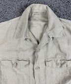 Vtg 1956 USAF Tan Tropical Shirt Mens Air Force Military Cotton Uniform 15.5 M
