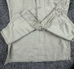 Vtg 1956 USAF Tan Tropical Shirt Mens Air Force Military Cotton Uniform 15.5 M