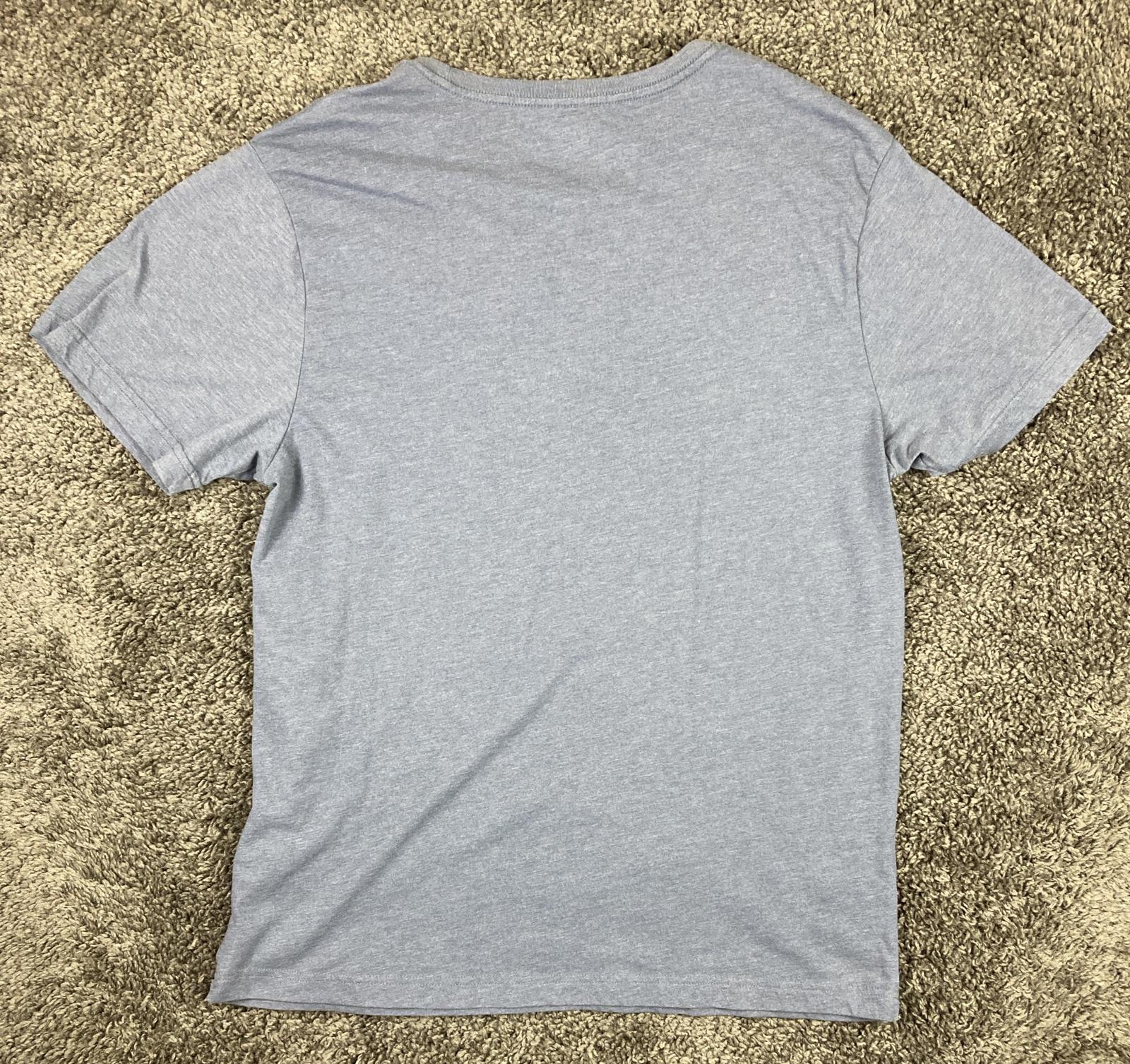 Hurley Men's Pinehappy Everyday Washed T-Shirt Blue Pineapple Smiley Logo Sz XL