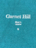 Garnet Hill Women's Teal Green Knit Trapeze Swing Dress 3/4 Sleeve Stretch Small