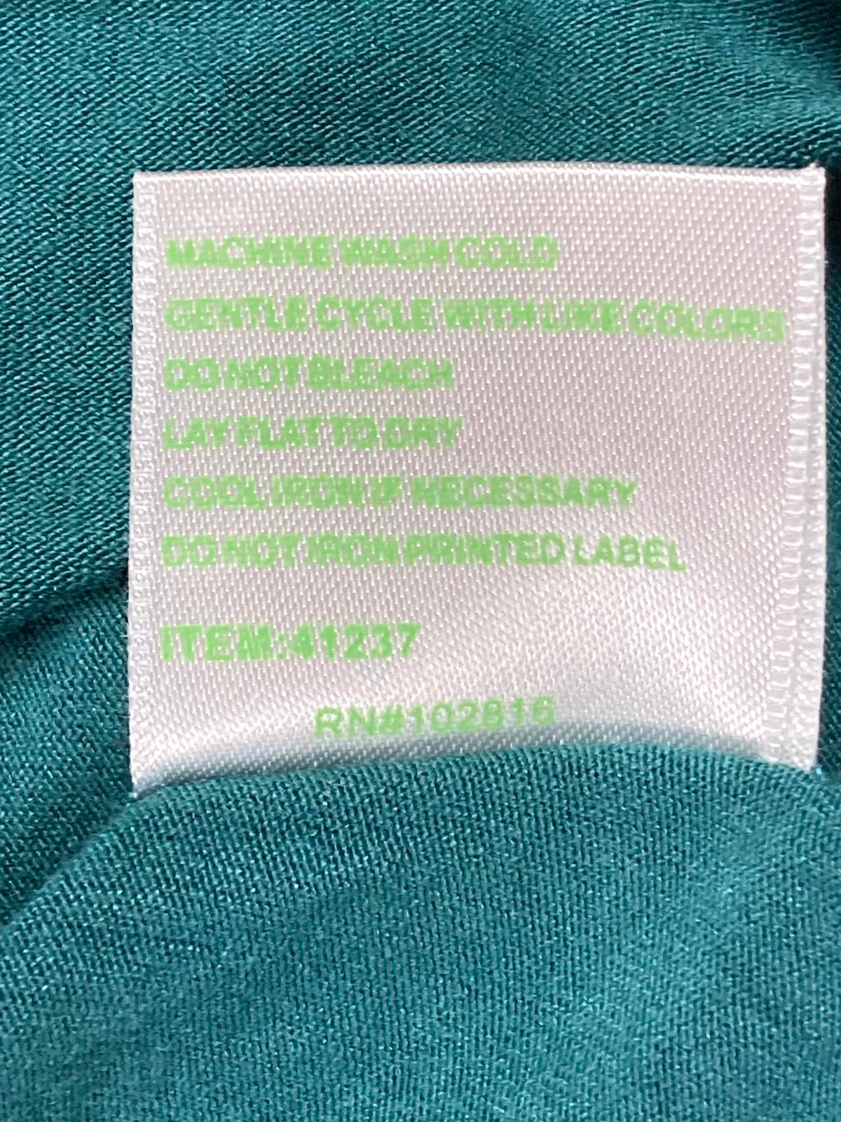 Garnet Hill Women's Teal Green Knit Trapeze Swing Dress 3/4 Sleeve Stretch Small