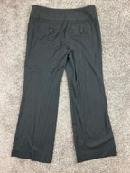 White House Black Market Women Black Dress Pants Size 6S flare leg