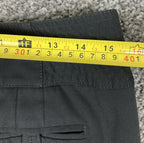 White House Black Market Women Black Dress Pants Size 6S flare leg