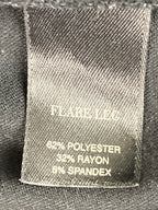 White House Black Market Women Black Dress Pants Size 6S flare leg