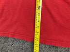 Rip Curl Men's XL Red Graphic T-Shirt Box Logo Standard Fit Short Sleeve Cotton