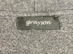 Grayson Hooded Cardigan Open Front Women’s M Gray