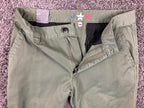 Quiksilver Union Stretch Chino Pants Olive Green Slim Straight Leg Mens Size 30