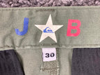 Quiksilver Union Stretch Chino Pants Olive Green Slim Straight Leg Mens Size 30