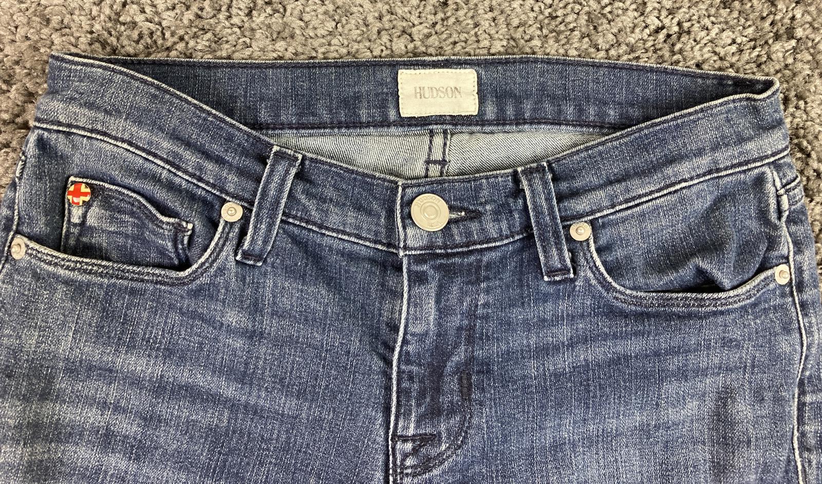 Hudson Krista Super Skinny Jeans Women Size 26 Sevi Wash Stretch Denim Mid Rise
