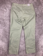 Quiksilver Union Stretch Chino Pants Olive Green Slim Straight Leg Mens Size 30