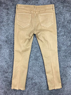 NYDJ Skinny Pants Women Size 12 Tan Lift Tuck Stretch Legging
