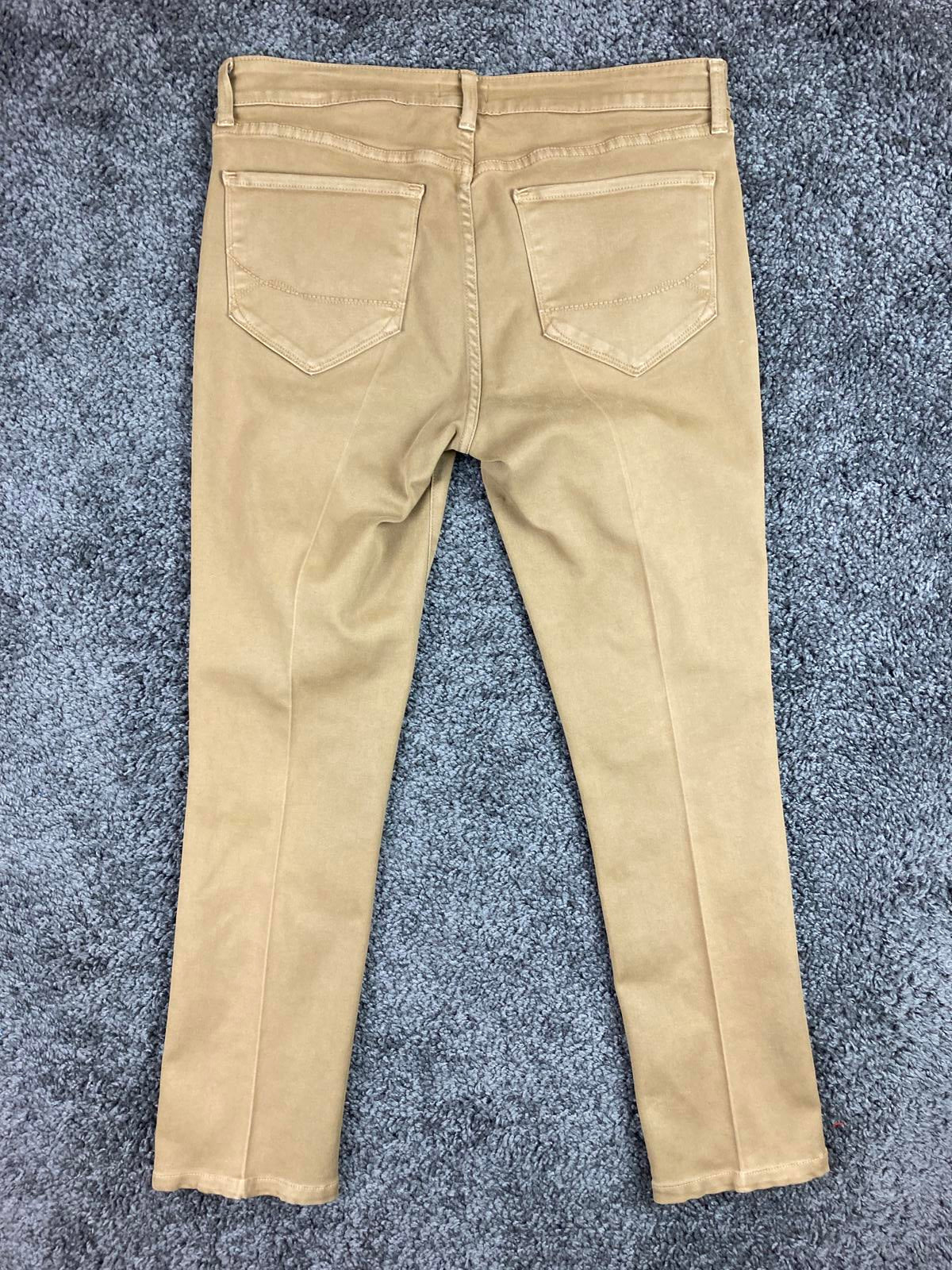 NYDJ Skinny Pants Women Size 12 Tan Lift Tuck Stretch Legging