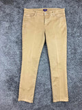 NYDJ Skinny Pants Women Size 12 Tan Lift Tuck Stretch Legging
