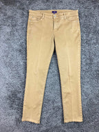 NYDJ Skinny Pants Women Size 12 Tan Lift Tuck Stretch Legging