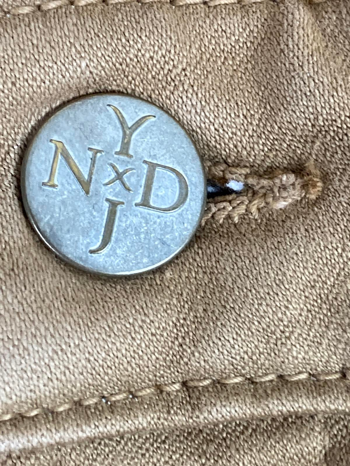 NYDJ Skinny Pants Women Size 12 Tan Lift Tuck Stretch Legging