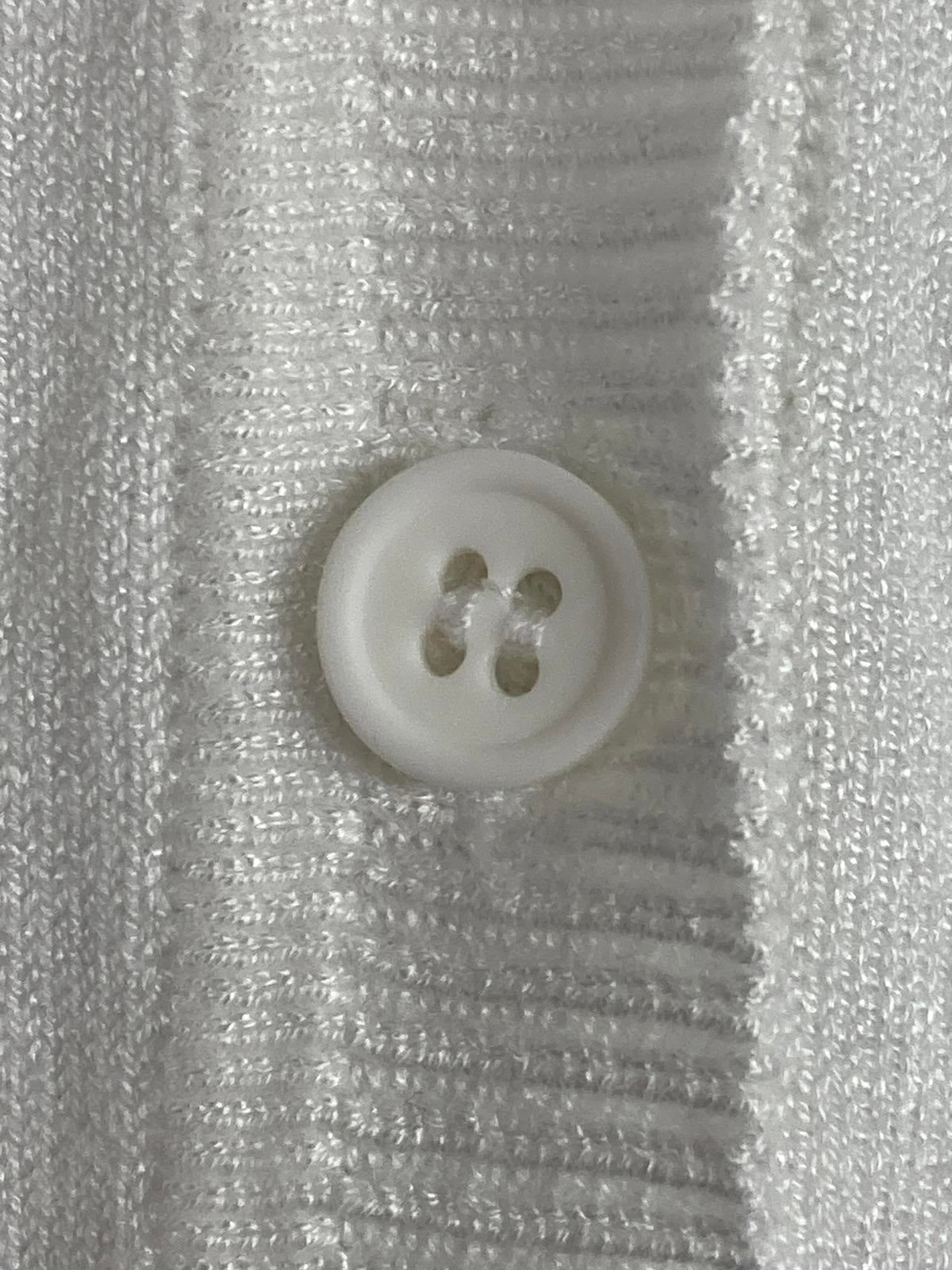 Halogen Cardigan Sweater Women Small White Button Front  Lightweight Soft Knit