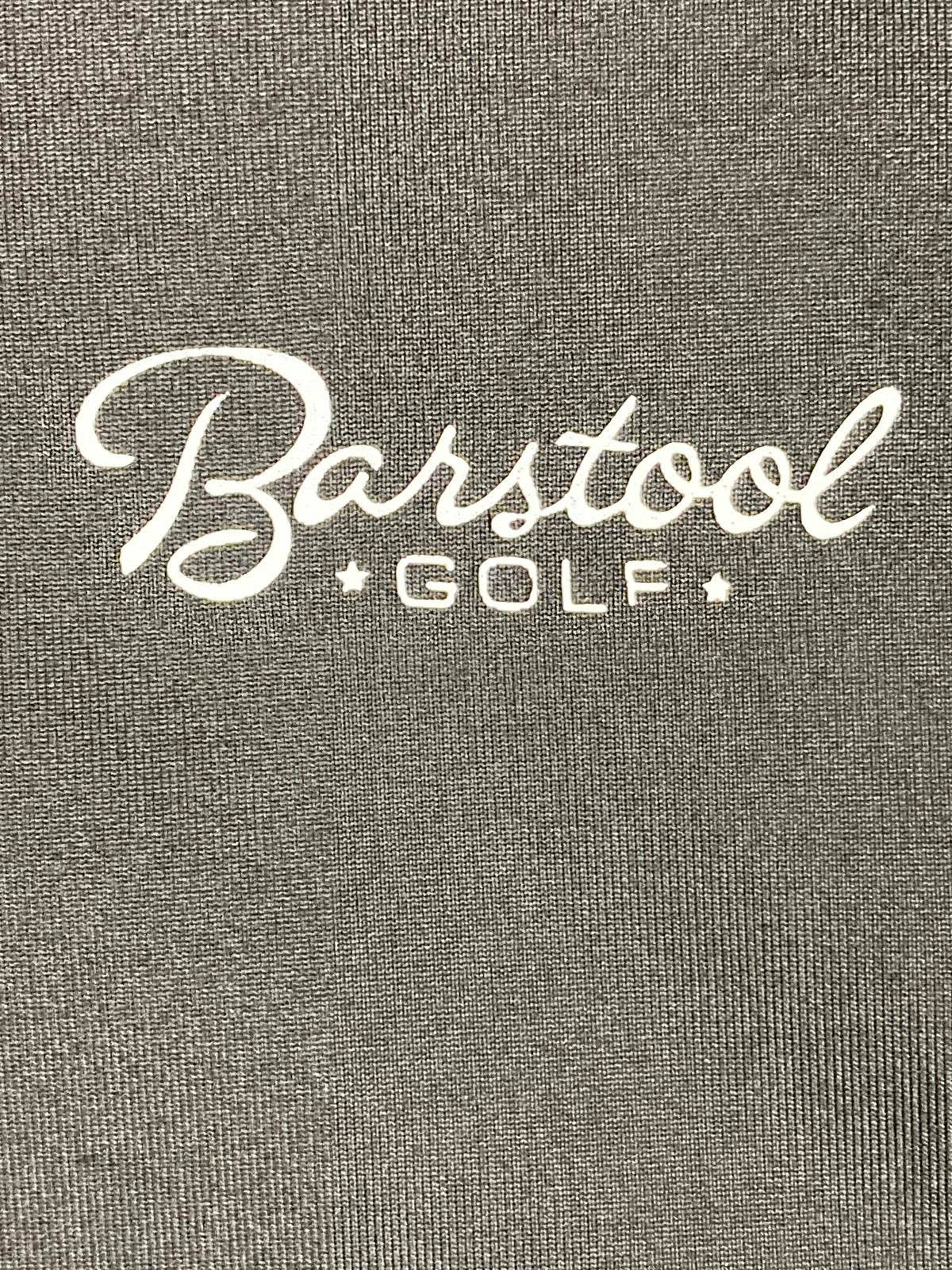 Barstool Golf Performance Polo Shirt Black Men’s Size Medium Stretch Athletic